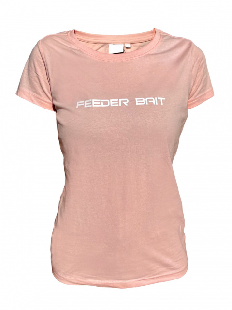 T-shirt Kobiecy Różowy - Feeder Bait