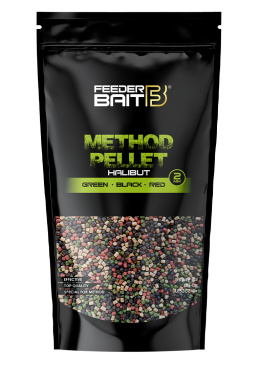 Micro Pellet 2mm Halibut - Green & Black & Red - Feeder Bait