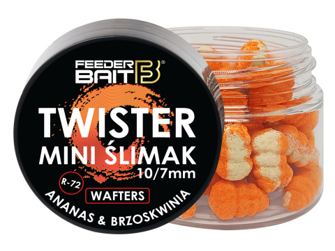 Mini Ślimak Wafters - R-72 Ananas & Brzoskwinia - Feeder Bait