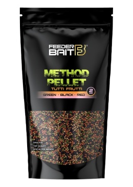Micro Pellet 2mm Tutti Frutti -Green & Black & Red- Feeder Bait