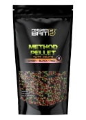 Micro Pellet 4mm Tutti Frutti -Green & Black & Red- Feeder Bait