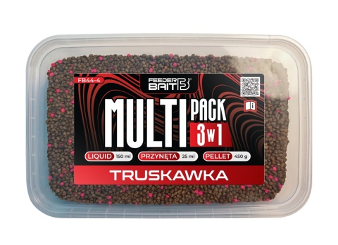 Multipack 3w1 - Truskawka - Feeder Bait