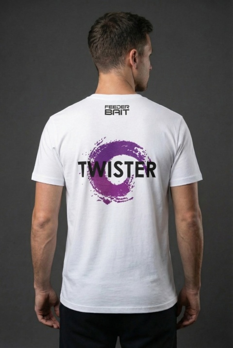 T-shirt Biały Twister - Feeder Bait