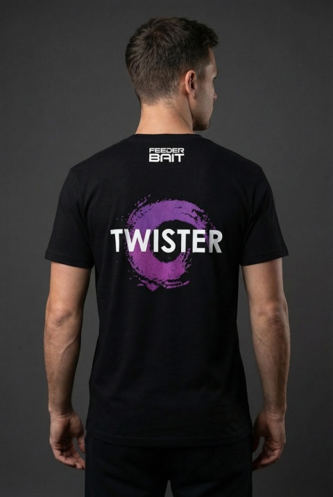T-shirt Czarny Twister - Feeder Bait